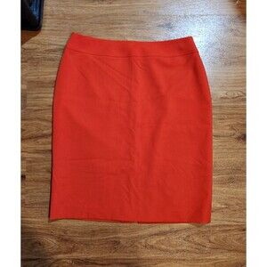 Tahari Bright Red Pencil Skirt, Size 6